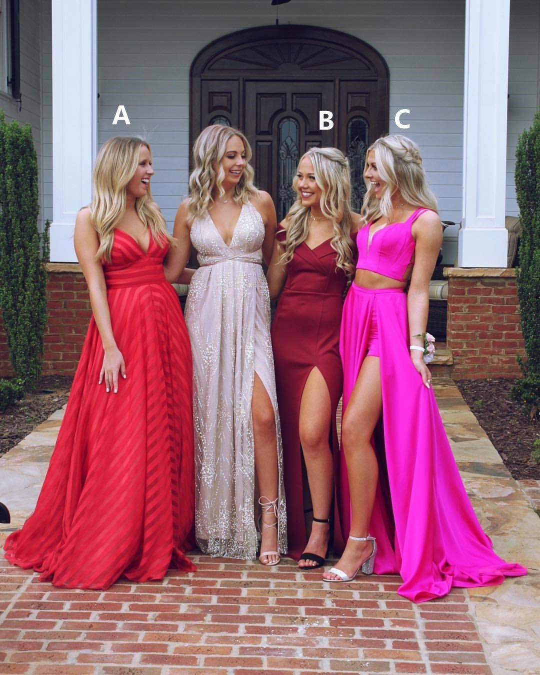 LTP0827,Red/Burgundy/Pink Prom Dresses,Simple Evening Dress Pretty Prom Dresses