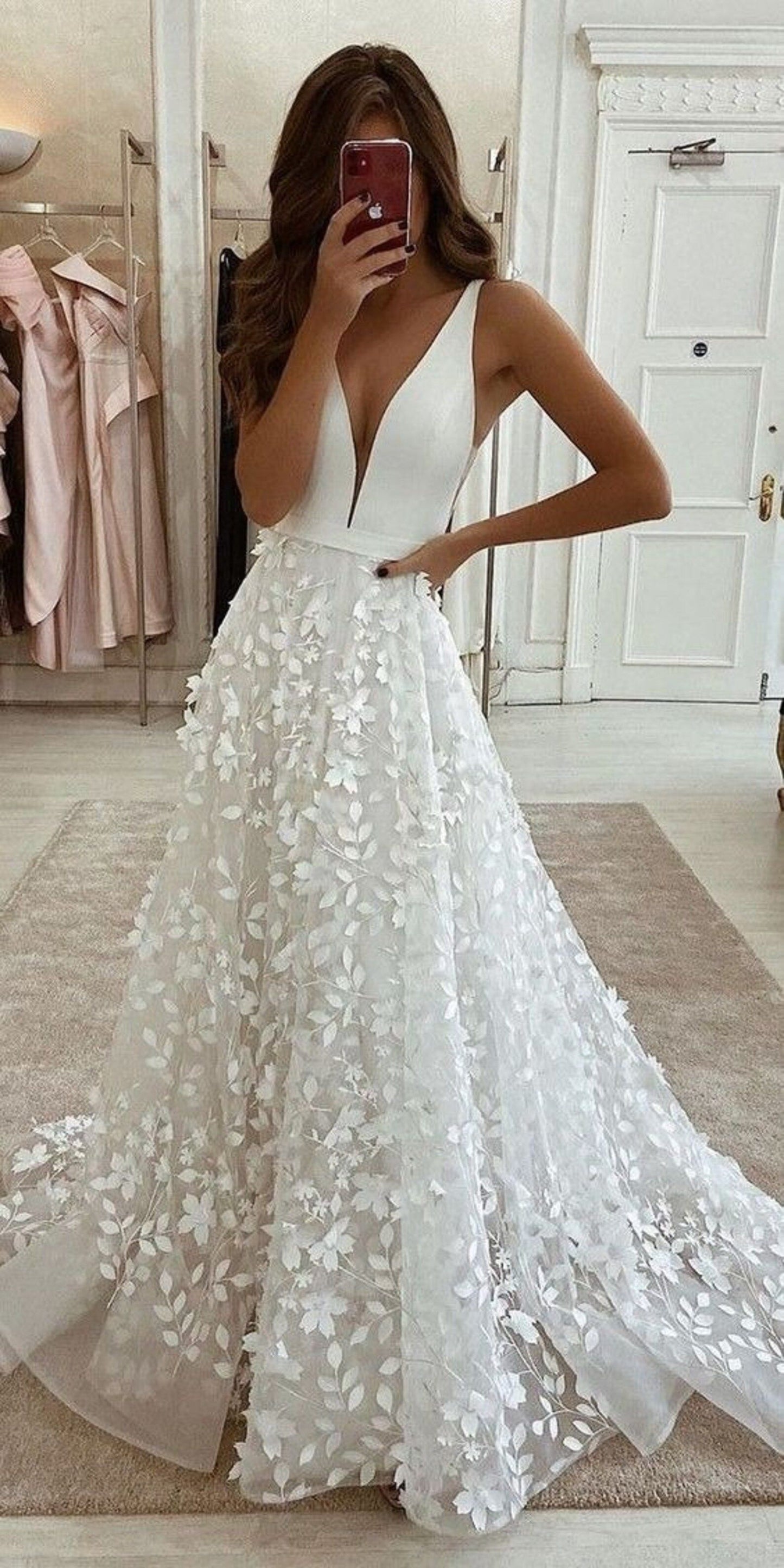 LTP1122,Charming white v-neck wedding dresses,v-neck bridal wedding gown