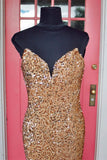 LTP1262,Sweetheart Sequins Mermaid Long Formal Dress, Sleeveless Bodycon Prom Evening Dresses