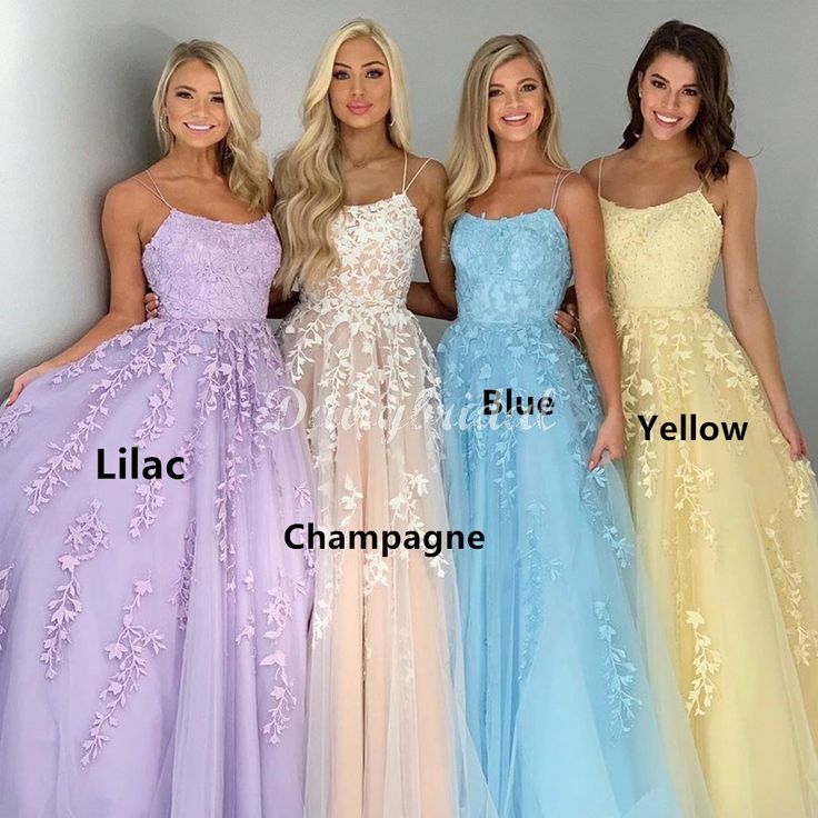 LTP0699,Spaghetti straps tulle prom dresses applique evening gown long party dress