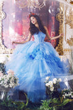 LTP0670,Princess tulle sweet 16 dress princess ball gown long prom evening dresses