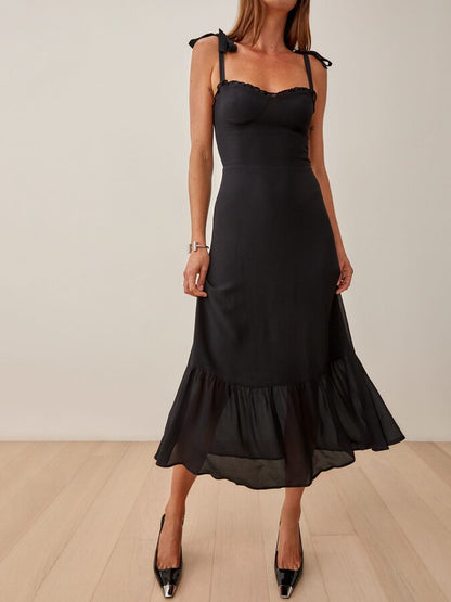 LTP0687,Black prom dress chiffon ruffle evening dresses