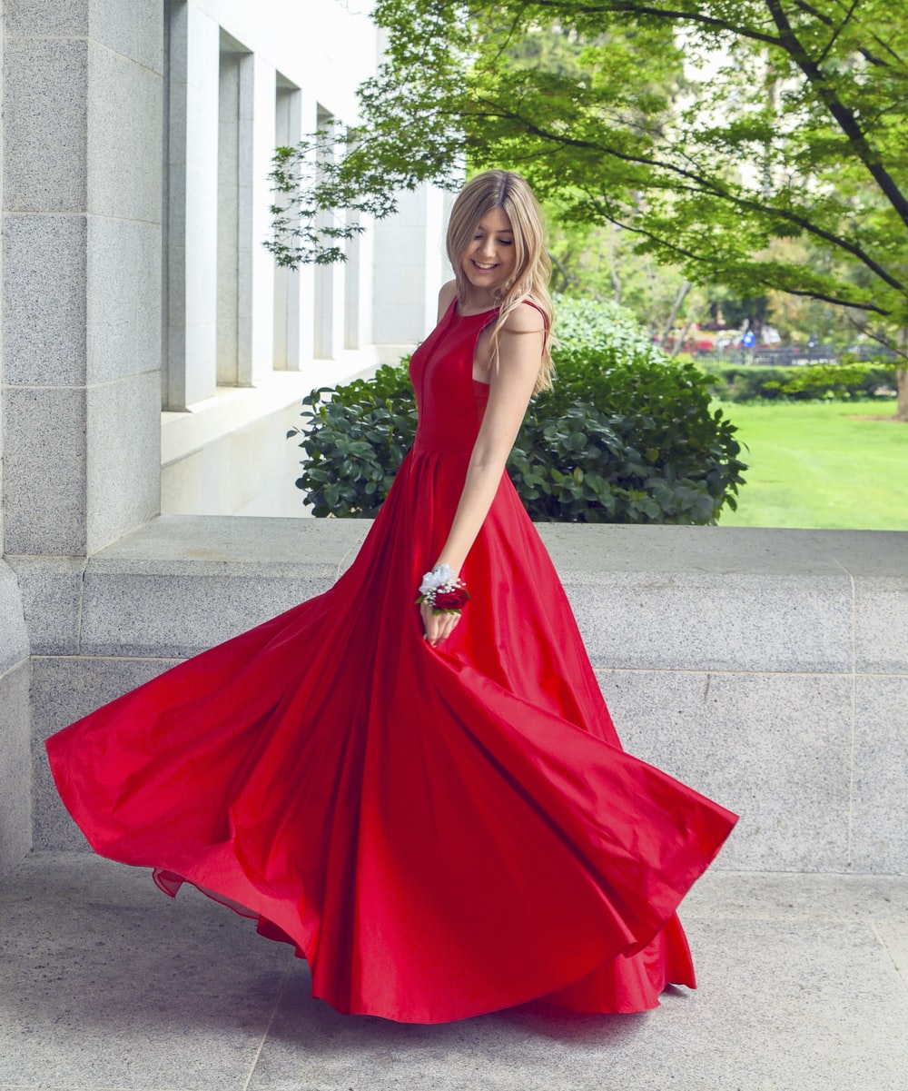 LTP0688,Red A-Line Satin Prom Dresses Long Evening Dress