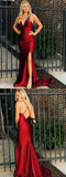 LTP0220,Sexy burgundy bodycon prom dresses satin corset split long evening prom dress